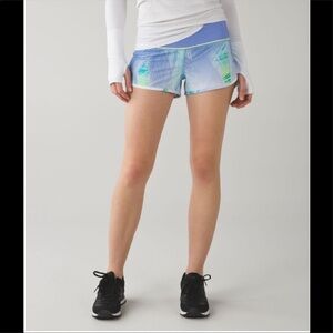 Lululemon Speed Short in Wind Chill White Lullaby